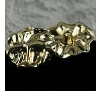 Buttons Button Vintage Leaf Suit Jacket Coat Knit Sweater Metal Buttons DIY Simple Wavy Button(25mm)