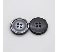 Buttons， Fashion Round Resin Buttons for Clothes Pants Coat Jacket DIY Crafts Sewing Accessories-15Pcs(Black,23mm 15pcs)