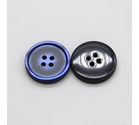 Buttons， Fashion Round Resin Buttons for Clothes Pants Coat Jacket DIY Crafts Sewing Accessories-15Pcs(Blu,15mm 20pcs)