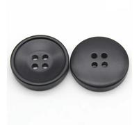 Buttons for Clothes 10PCs 21/25/30mm Resin Sewing Buttons Scrapbooking 4 Holes Round Button DIY Coat Garment Handmade Clothing Accessories-Red-30mm Dia(Black,21mm Dia.)