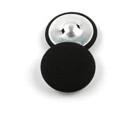 Buttons for Clothes 20pcs 15mm-30mm Fabric Cloth Covered Button Sewing Kit with Metal Shank for DIY Crafting, Black Dress Sewists' Delight(23MM 20pcs)
