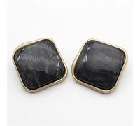 Buttons for Crafting 10pcs 30mm Big Buttons for Coat Convex Flat Design Black Buttons for Clothing Sewing Accessories Pink Square Buttons for Shirt(Black,30mm-10pcs)