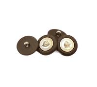 Buttons for Crafting 10pcs Retro Buttons Resin Metal Round Sewing Button Handsewn Coat Windbreaker Clothing Accessory(Coffee,18.0 MM)