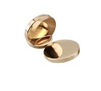 Buttons for Crafting 10pcs Round Smooth Plane Gold Metal Buttons for Clothing Jeans Blouse Mini Sewing Accessories Designer Wholesale(Color 01,20mm10pcs)