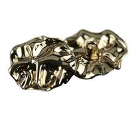 Buttons for Crafting 10pcs Vintage Jacket Buttons Irregular Shape Metal Clothing Sewing Accessories Shank for Coat Shirt(Gold,23.0mm-10pcs)