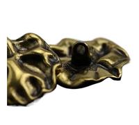 Buttons for Crafting 10pcs Vintage Jacket Buttons Irregular Shape Metal Clothing Sewing Accessories Shank for Coat Shirt(Bronze,18mm-10pcs)