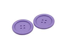 Buttons for Crafts 1000Pcs 30mm Large Round Colorful Plastic Buttons for Clothing Women Coat DIY Crafts Sewing Accessories(NO.4 Purple)