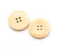 Buttons for Sewing 10PCS 2/4 Holes Round Wooden 10-38mm Buttons for Clothing Coat DIY Decorations Sewing Accessories 5 Colors Optional(Type-F,10pcs 25mm)