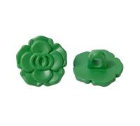 Buttons for Sewing 10pcs Assorted Color 18mm Plastic Cute Flower Buttons for Arts & Crafts Decoration Collections Clothings Cardigan Sewing Buttons(Green,18mm(20pcs))