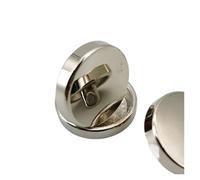 Buttons for Sewing 10pcs Round Smooth Plane Gold Metal Buttons for Clothing Jeans Blouse Mini Sewing Accessories Designer Sewing Buttons Wholesale(Color 02,23mm10pcs)