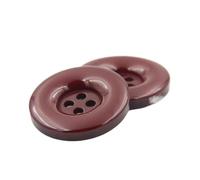 Buttons for Sewing 15mm 18mm 20mm 23mm 25mm 28mm 30mm 34mm 38mm 4 Hole Plastic Resin Round Buttons Black White Button for Sewing Scrapbooking DIY(15 Dark red,15mm 54pieces)
