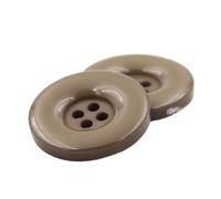 Buttons for Sewing 15mm 18mm 20mm 23mm 25mm 28mm 30mm 34mm 38mm 4 Hole Plastic Resin Round Buttons Black White Button for Sewing Scrapbooking DIY(17 Light Brown,15mm 54pieces)