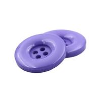 Buttons for Sewing 15mm 18mm 20mm 23mm 25mm 28mm 30mm 34mm 38mm 4 Hole Plastic Resin Round Buttons Black White Button for Sewing Scrapbooking DIY(04 Light Purple,38mm 6pieces)