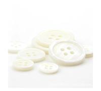 Buttons for Sewing 20/30/50PCS White Shell Buttons for Clothing Sewing Accessories Shirt Button Garment DIY Craft 9/11/12/15/18/20mm(18mm(30pcs))