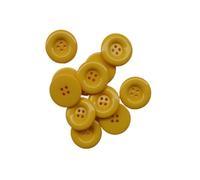 Buttons for Sewing Round Resin Buttons, 4-Holes, Coat Sewing, Scrapbooking, DIY, 15mm, 18mm, 20mm, 23mm, 25mm, 28mm, 30mm, 34.0mm, 38mm(1 Yellow,34.0mm 5pcs)