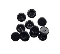 Buttons for Sewing Round Resin Buttons, 4-Holes, Coat Sewing, Scrapbooking, DIY, 15mm, 18mm, 20mm, 23mm, 25mm, 28mm, 30mm, 34.0mm, 38mm(18 Blue,25mm 10pcs)