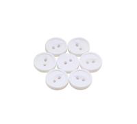 Buttons forSewing 30Pcs Resin Buttons Flat Round Craft Suitable for Sewing Clothing Hats DIY Crafts Children's Manual Button Painting(White)