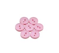 Buttons forSewing 30Pcs Resin Buttons Flat Round Craft Suitable for Sewing Clothing Hats DIY Crafts Children's Manual Button Painting(Pink)