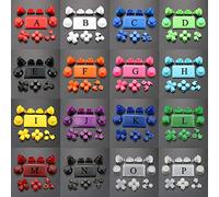 Buttons Full Set for PS4 Pro Joysticks Dpad R1 L1 R2 L2 Direction Key ABXY Buttons JDS 040 JDS-040 for Sony Playstion 4 Pro Controller (White)
