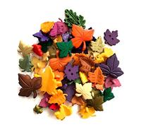 Buttons Galore 100 Autumn Leaves Button Super Value Pack for Craft & Sewing