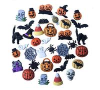 Buttons Galore 50Pcs Novelty Buttons Assortment for Sewing & Crafts Material, Colorful Buttons, Wide Range of Styles & Sizes, Ideal for Decorating Clothes & Paper Crafts, Halloween