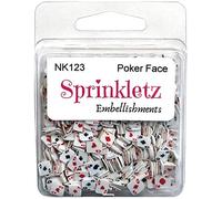Buttons Galore 636074 Sprinklets Embellishment - Poker Face, 12g Pack