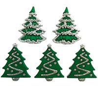 Buttons Galore 640789 Themedium Buttons - Glitter Tree