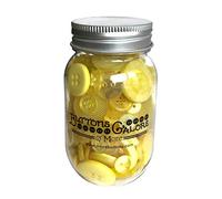 Buttons Galore and More Buttons Mason Jar, Lemon Twist
