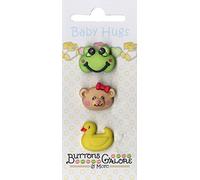 Buttons Galore "Baby's Friends Durable Plastic Stylish Button, Multi-Colour