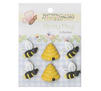 Buttons Galore Busy Bees, Multi-Colour, 0.6
