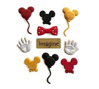 Buttons Galore Craft & Sewing Buttons - Mouse Ears - 3 Packs