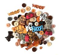 Buttons Galore Dogs, Multi-Colour, 0.6