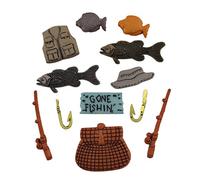 Buttons Galore Fishing, Multi-Colour, 0.6