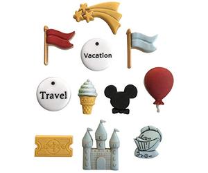 BUTTONS GALORE, INC Button Theme Pack, Day at The Beach, One Size