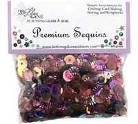 BUTTONS GALORE, INC Lilac Lane PREM SEQN Wine, Multicolor, One Size