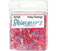 BUTTONS GALORE, INC SHIMMERZ EMBELLSHMTS, Pretty Flamingo, One Size