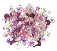 BUTTONS GALORE, INC SPARKLETZ EMB 10G PNK FLAMNG, Pink Flamingo, One Size