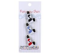 Buttons Galore "Lighthouse Durable Plastic Stylish Button, Multi-Colour