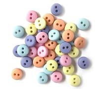 Buttons Galore "Pastel Durable Plastic Stylish Button, Multi-Colour