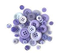 Buttons Galore Periwinkle, Multi-Colour Sewing Accessories, Haberdashery, 0.6