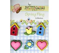 Buttons Galore Signs of Spring, Multi-Colour, 0.6