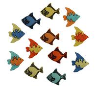 Buttons Galore "Tropical Fish Durable Plastic Stylish Button, Multi-Colour