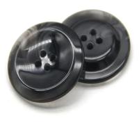 Buttons, Resin Button, 30mm Glaze Resin Beige Horn Brown Buttons for Sewing Women Cardigan Suit Coat Sweater Handmade Decorative Accessories(10502 Black,15mm 20pcs)