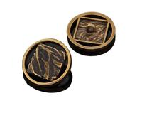 Buttons,Vintage Buttons, 10pcs/lot Simple Jacket Coat Sweater Decorative Buttons 20mm Snap Buttons for Sewing Round Metal Buttons(Ancient Gold,15mm)