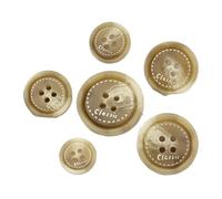 Buttons Vintage Resin Imitation Horn Black Large Buttons for Clothing Sweater Suit Coat DIY Scrapbooking Sewing Accessories for DIY(29,1pcs 23mm)