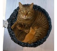 ButtonwoodNest Clamp-On Ergonomic Desk Cat Bed - Cozy, Durable & Space-Saving | Keep Your Cat Close While You Work or Game | Supports up to 50 lbs