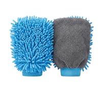 ButtVigour Chenille Car Wash Gloves 2-Pack, Scratch-Free Soft Microfiber Mitts for Car Washing & Detailing, Waterproof Auto Cleaning Gloves with Ergonomic Grip, Ideal for Motorcycle, Boat, Glass
