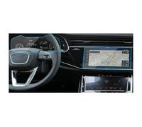 BUTUFYTR Dashboard Scratch Protector For Q8 2018 2019 2020 2021 2022 2024 Scratch Resistant Tempered Car Navigation Screen Protector Clear Smudge Film(Navigation Film+Instrument Film)