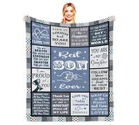 Butuuu Gifts for Son Blanket, Son Gifts from Mom Dad 60"X 50"in | Teen Boys Blanket, to My Adult Son Gift Ideas, Birthday Christmas Baptism, Day Graduation Birthday Gift for Grown Sons