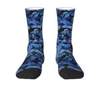 ButxeT Crew Socks,Compression Socks Casual Novelty Sports Socks 40CM Long For Unisex,Killer Whale